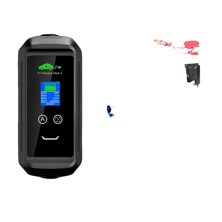 Incarcator portabil pentru vehicule electrice, 7.2KW, curent ajustabil, TYPE2, 11x38cm, 5m