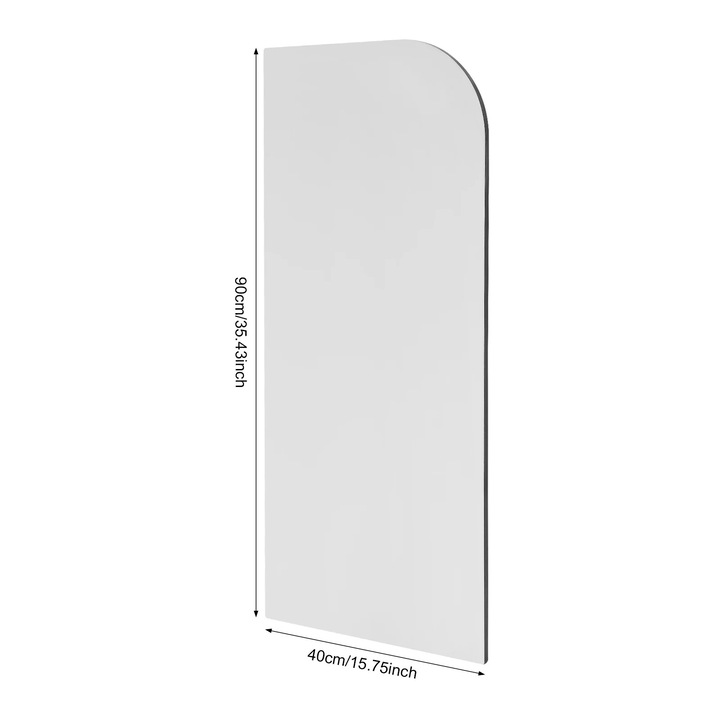 Urinoár paraván, falra szerelhető kivitel, robusztus tartó, lekerekített sarkok, szürke