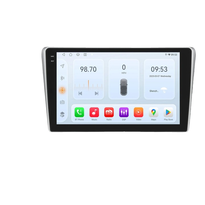 Radio auto, Android 13, 9 inch, 6GB RAM, 128GB, 50W x 4, multimedia