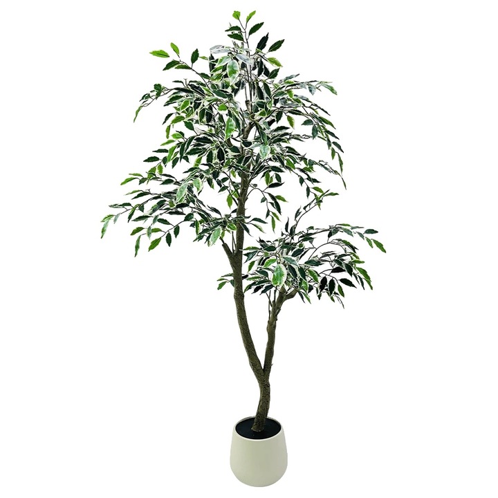 Copac artificial Ficus, 150cm, material poliester, utilizare interioara
