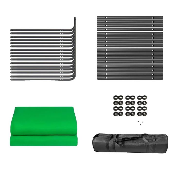 Fundal foto, 2.4x3M, verde, set