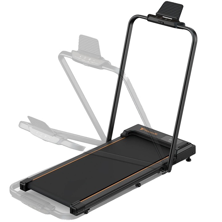 FT51 futópad, maximális sebesség 1-10 km/h, összecsukható kivitel, szíjméretek 80-120x30-50 cm, terhelhetőség 120 kg