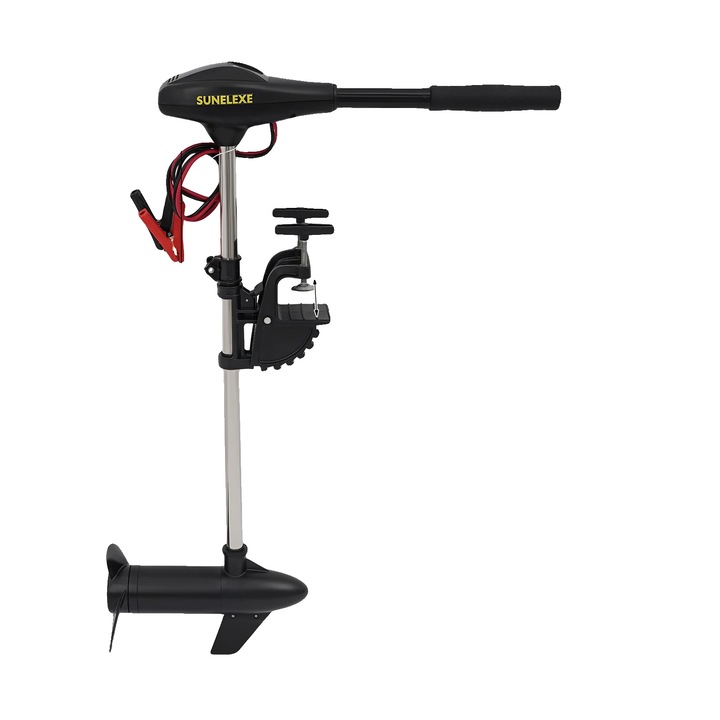 Мотор за рибарска лодка, 18кг, 5 регулируеми скорости, черен