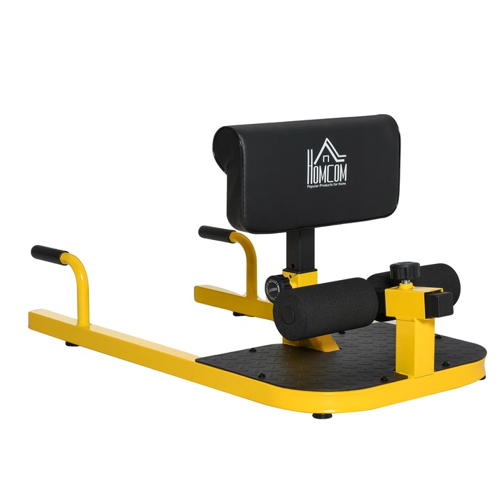 Aparat multifunctional de antrenament, design durabil, ajustabil, galben, 47.2x19.7x39.4in