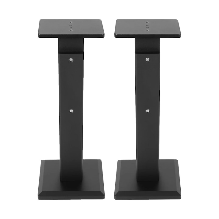Stativ pentru difuzoare, inaltime ajustabila, constructie robusta, negru, 65-85cm