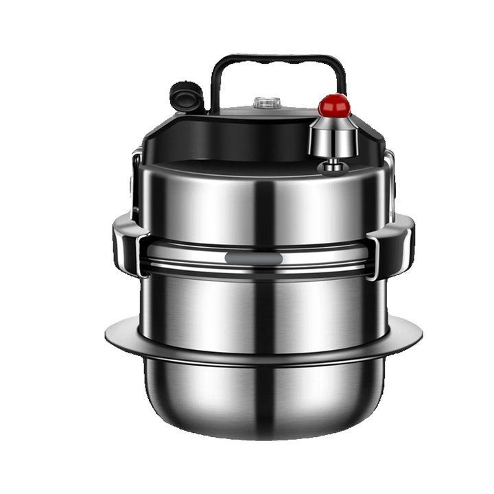 Oala sub presiune, 1.6L, oala din otel inoxidabil, design compact si sigur