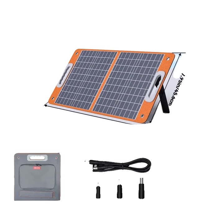 Panou solar pliabil, 60W, design portabil, 18V