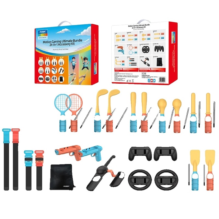 Комплект контролер за движение от 24 части, за Joy-Con, лек дизайн, висококачествена пластмаса