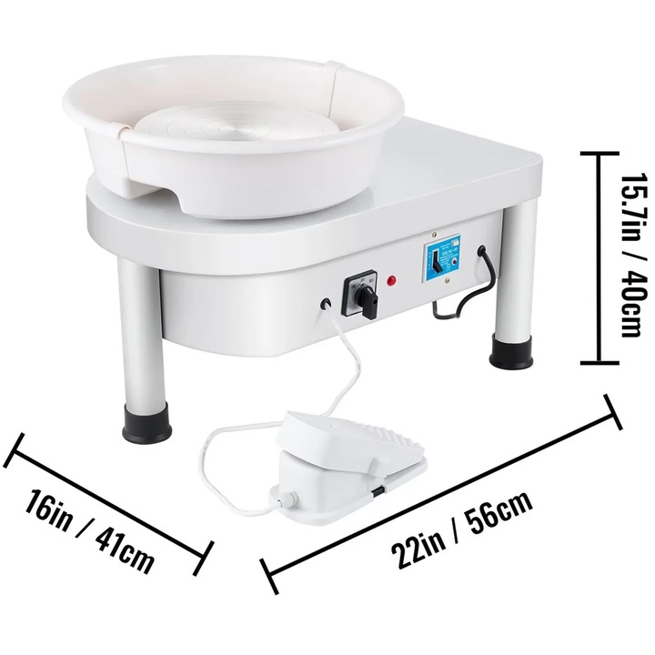 Rola de olarit, cu bazin detasabil, aliaj de aluminiu, pedala flexibila, 25cm