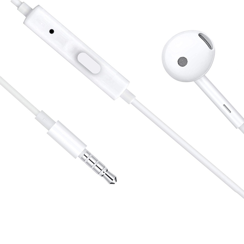 Casti cu fir OPPO MH156, jack 3.5mm, microfon, 115cm, alb