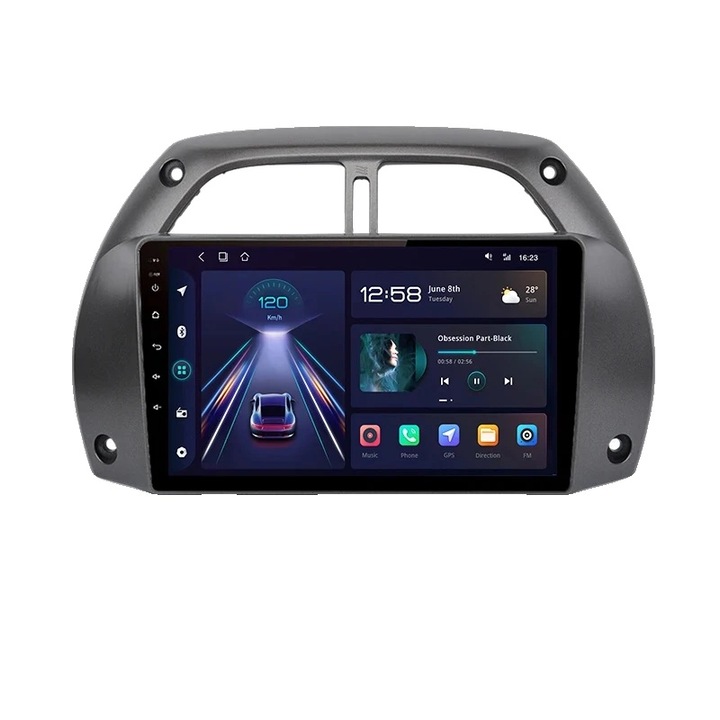 Navigatie GPS Multimedia Stereo, Wireless CarPlay, Android Auto, 9 inch, 4G-WIFI 4GB-64GB