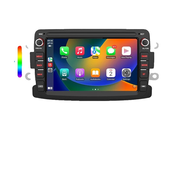 Radio auto, display 7 inch, conectivitate wireless, 4GB RAM, 256GB memorie externa, V1ProC (2GB 32GB)