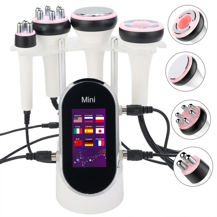 Dispozitiv de ingrijire faciala 4 IN 1, tehnologie de intinerire a pielii