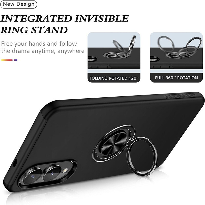 Husa compatibila cu Samsung Galaxy S25 Edge, Subtire, Magnetica, negru
