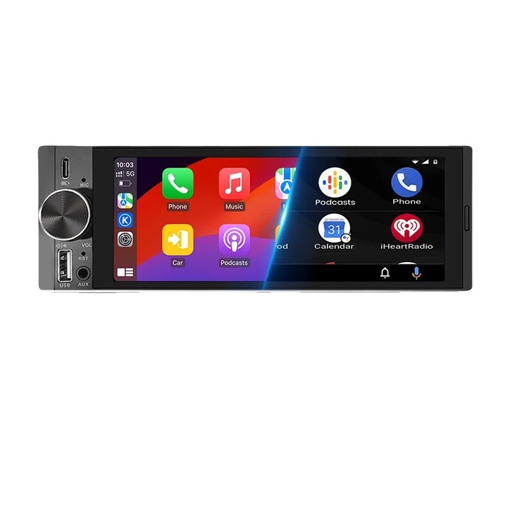 Player multimedia auto, CLP4C, wireless Carplay, ecran tactil, 4x45W, 188x63mm