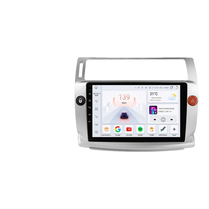 Player multimedia, S1 AHD2 AI, 9 inch, 1280x720, 4GB RAM, 287x262x207mm