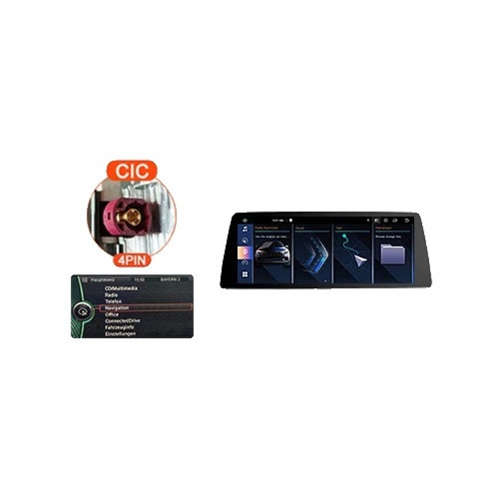 Player multimedia auto, 10.25 inch, Android Auto, Plug and Play, HPL-CIC-10-2G64G-B