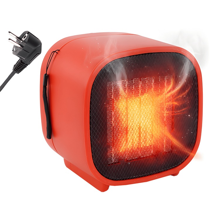 Aeroterma electrica Teno, 220W, economisire energie, rosu