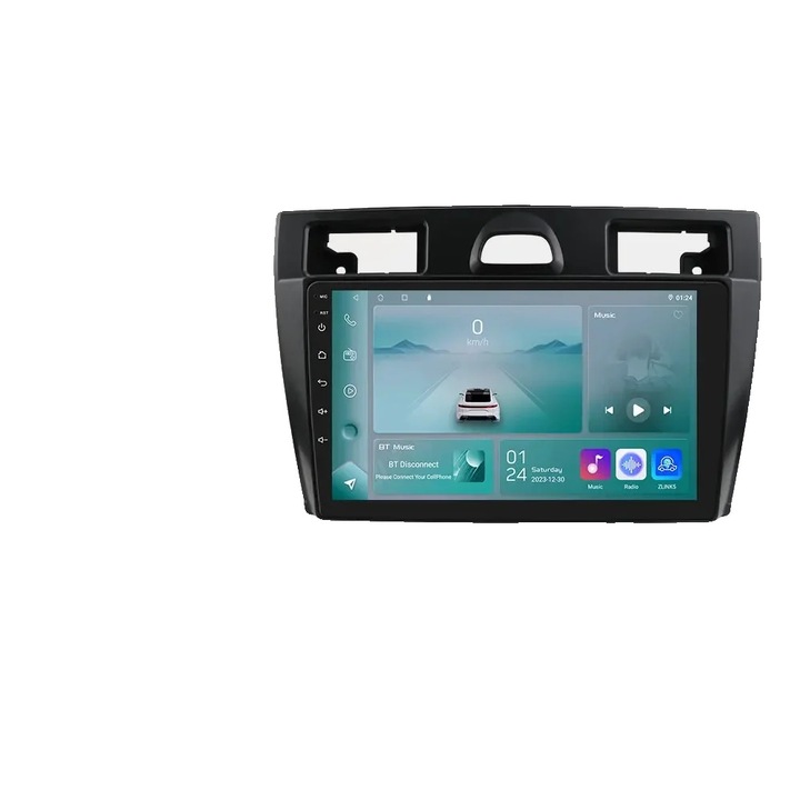 Multimédia lejátszó, 9 hüvelykes, 8 GB RAM, 1280x720, Android 13 kompatibilitás, Ford Fiesta 2003-2008