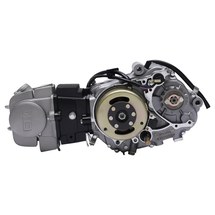Motor 4-timpi, sistem de transmisie semi-automata, negru, 125cc