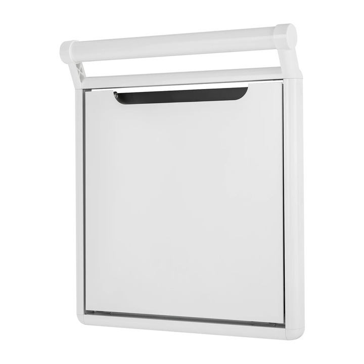 Scaun pliabil, design montat pe perete, alb, 43x41cm, capacitate 150kg