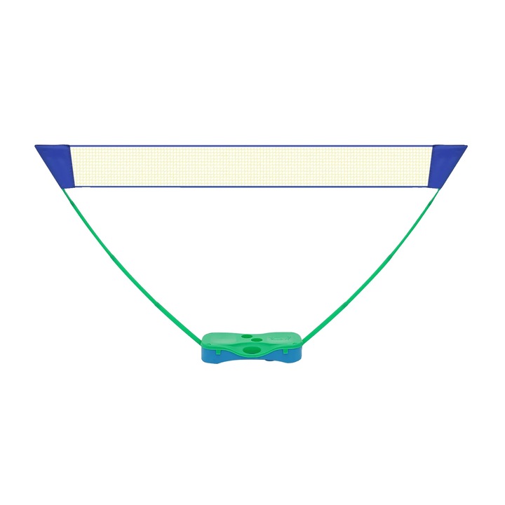 Комплект бадминтон, преносим дизайн, лесен монтаж, зелен