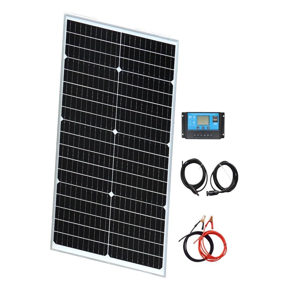 Rezistent Kit solar portabil 50W, monocrystalline, dimensiuni 730x390x25mm ...