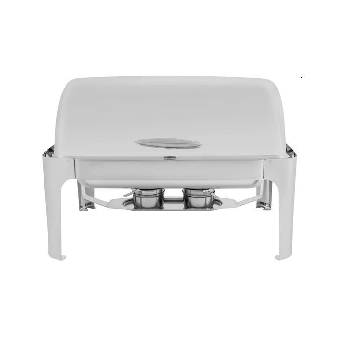 Élelmiszeres doboz, 9L, szabadon álló, rozsdamentes acél, ezüst