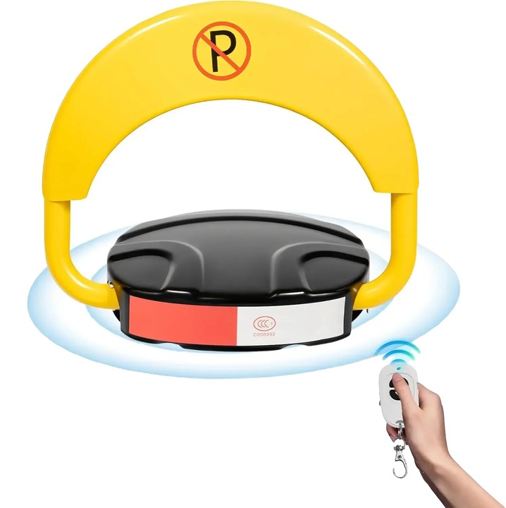 Parkolásgátló, Távirányítós Működés, Időjárásálló Kialakítás, Sárga