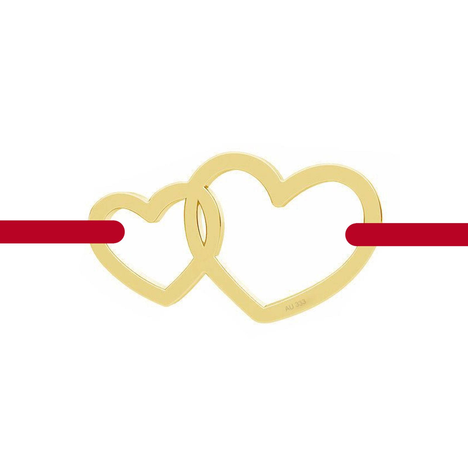 Martisor Bratara Aur 333 8K Contur Inimi - eMAG.ro