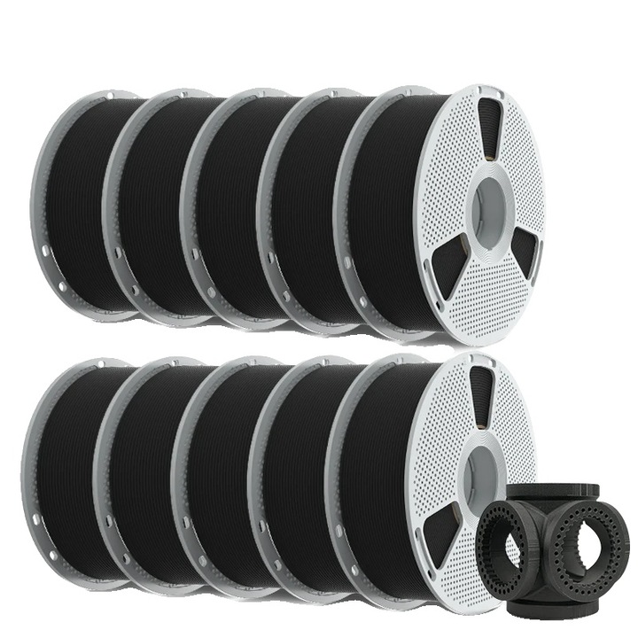 Filament 3D, PA6-CF, rezistenta mare, negru, 1.75mm