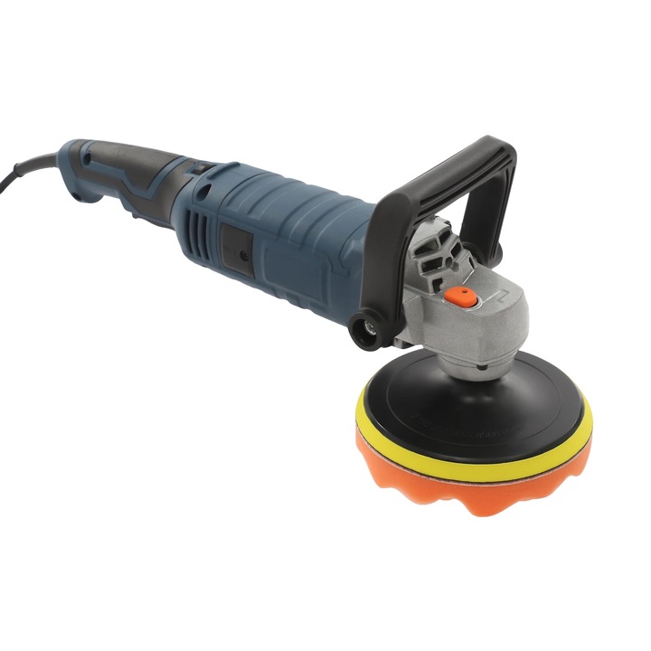 Masina de polisat, 1580W, 7 viteze ajustabile, albastra, diametru roata 15cm