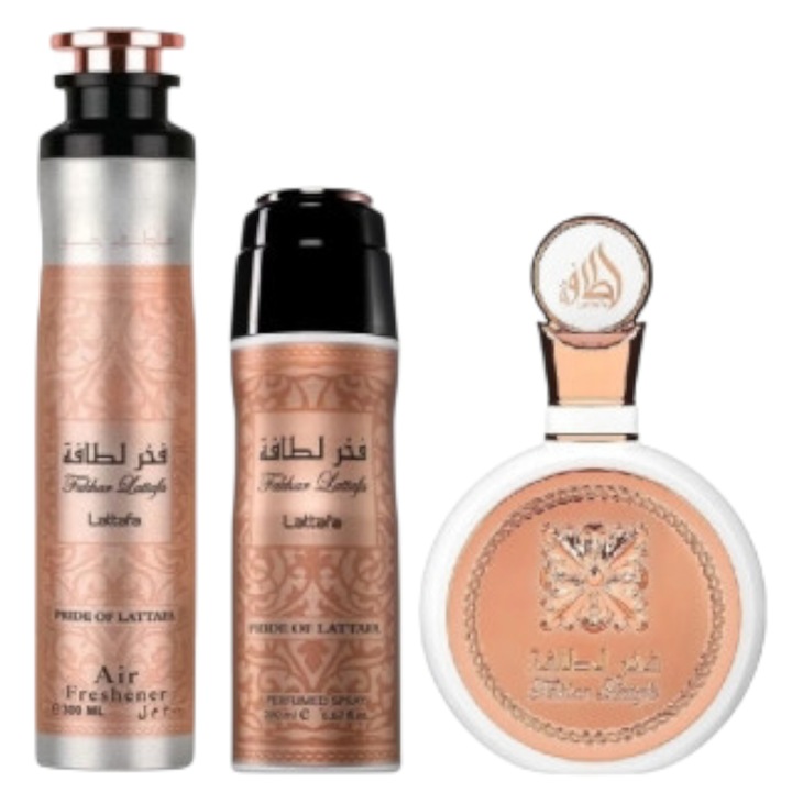 Lattafa Fakhar Femme, Set Cadou 3 Piese, femei