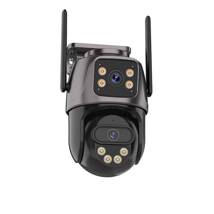 PTZ Камера за видеонаблюдение, цветно нощно виждане, 4K, размери 115x106x156mm, IP свързаност