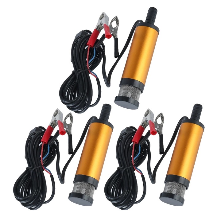 Pompa de combustibil, design portabil, inox, durabil, set 3 buc, 18x8.3x4.7cm