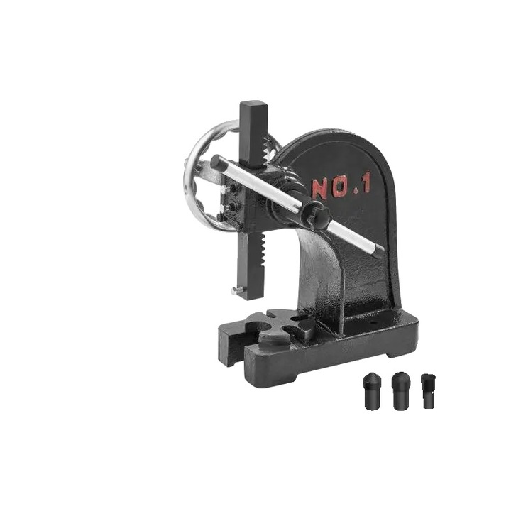 Presa, Capacitate 1 Ton, Inaltime Maxima de Lucru 15cm, Fier Turnat de Inalta Rezistenta, Design Ergonomic