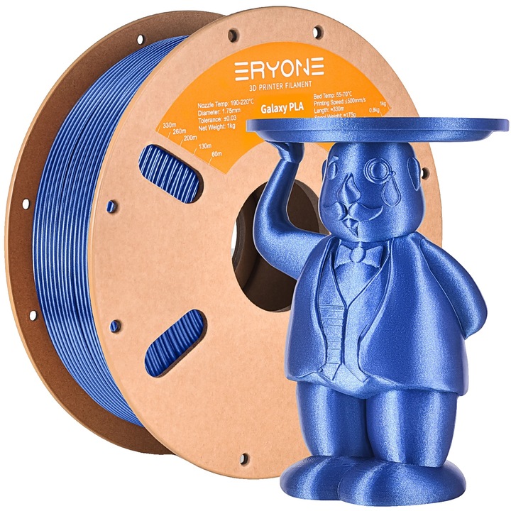 Filament 3D, 1.75mm, 3KG, kék, széles kompatibilitás, kivételes nyomtatási minőség