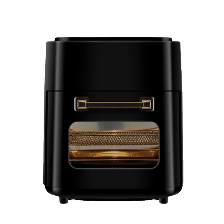 Friteuza cu aer cald, Uten, 6.5L, 1800W, cos antiaderent, ecran tactil LED