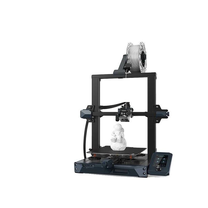 Imprimanta 3D, Direct Dual-Gear Extruder, Nivelare automata a patului, Ender-3S1, PC, Wi-Fi
