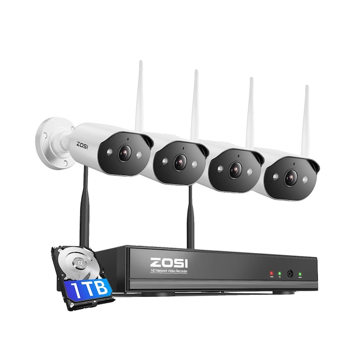 Kit Hikvision CCTV 16 camere bullet TurboHD 2.0MP MK068-KIT18