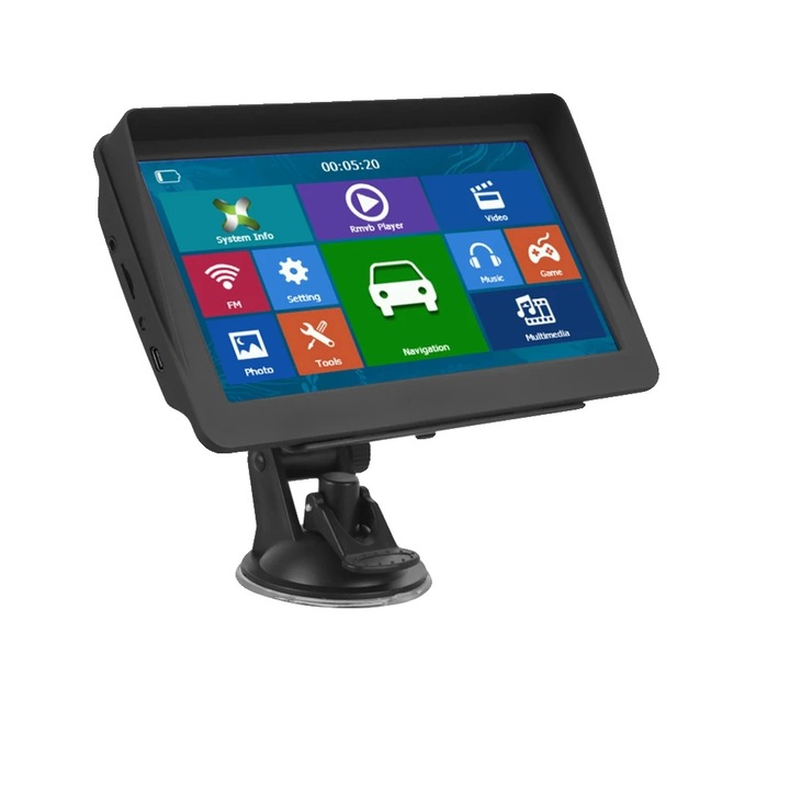 Navigator GPS, 7 inch, ecran tactil, compatibilitate universala, card harta 8GB