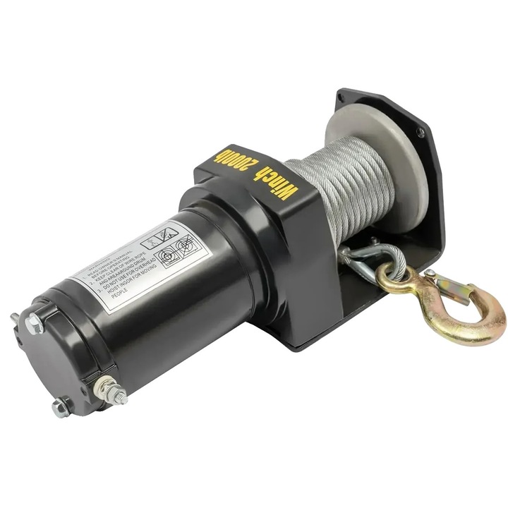 Winch electric, 200 Kg capacitate verticala, protectie IP66, argintiu