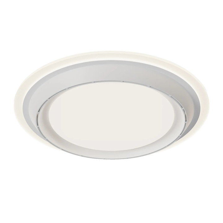 Ventilator cu lampa, design fara palete, control prin aplicatie, stil mat, dimabil, 50x50x11cm