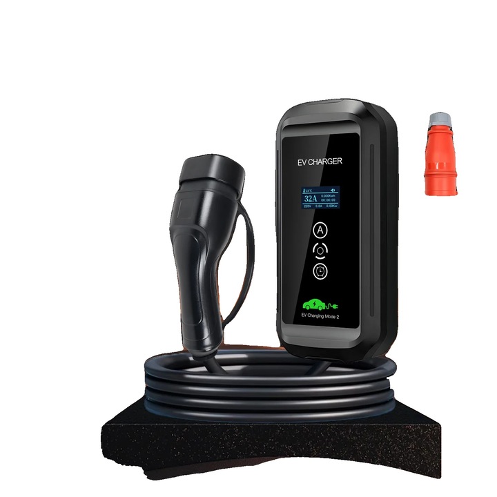 Incarcator electric, Tip 2, curent ajustabil, 11KW, 12x38cm, 5m cablu