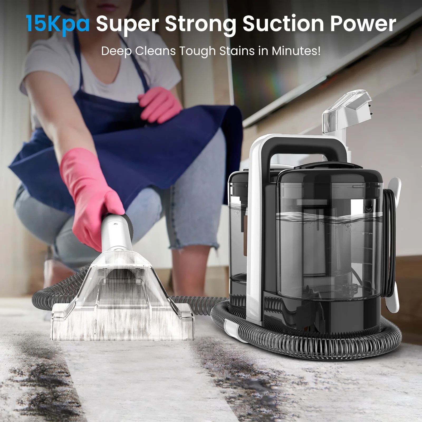 Aspirator, 600W, 1-2 l, Negru, 220-240V