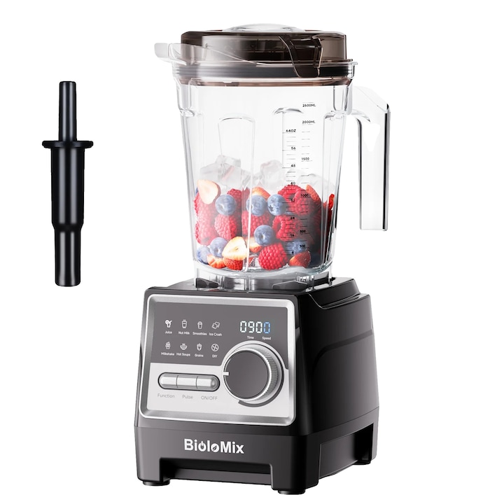 Blender T6100, 1500W, 2.6L, 6 lame, capacitate mare, design durabil