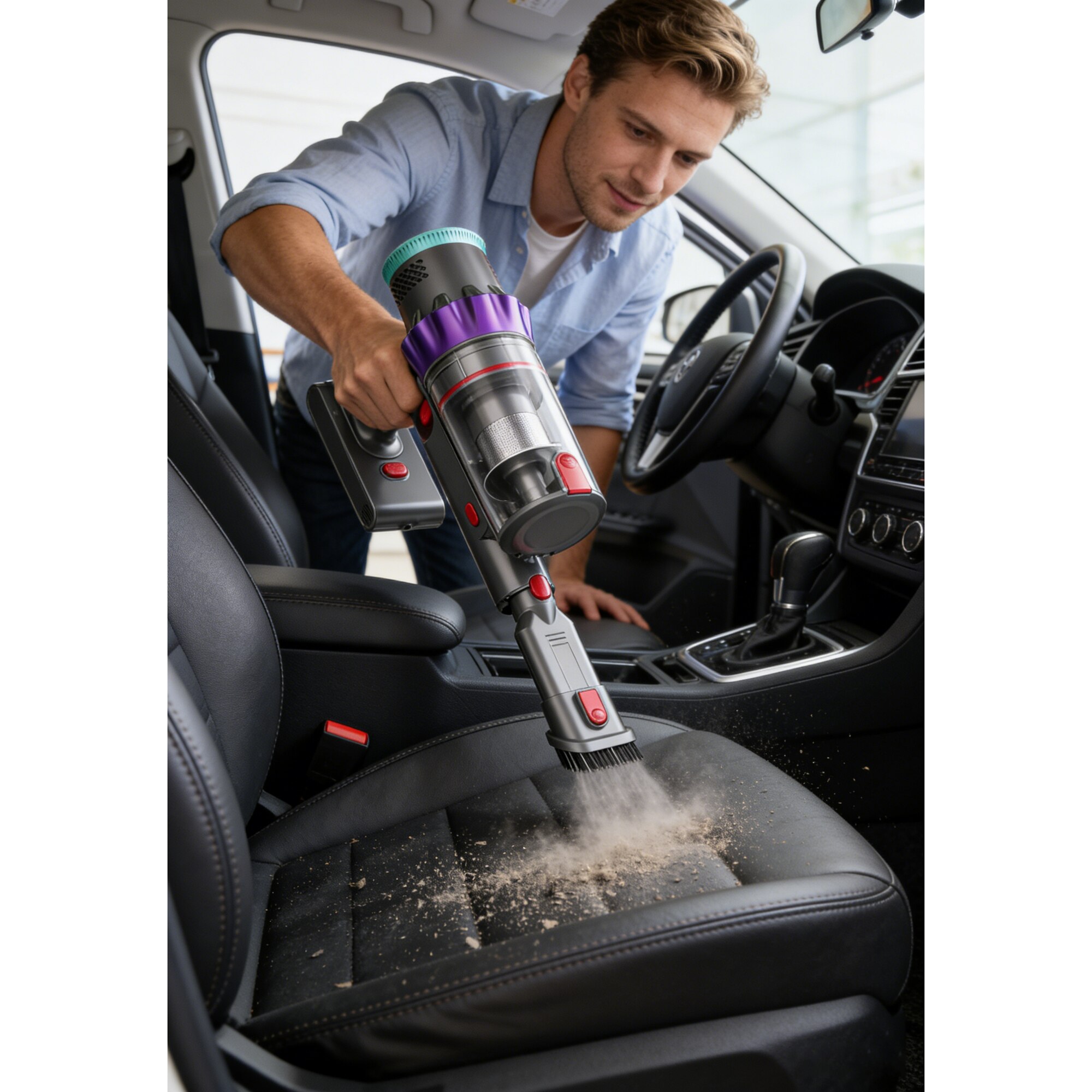 Aspirator Wireless - Pinico-S7 - cu 550W/48kPa - 60min Autonomie, Sensoare Inteligente, Ecran Touch, Perie V-Flex - Curateaza Toate Suprafeele Fara Efort