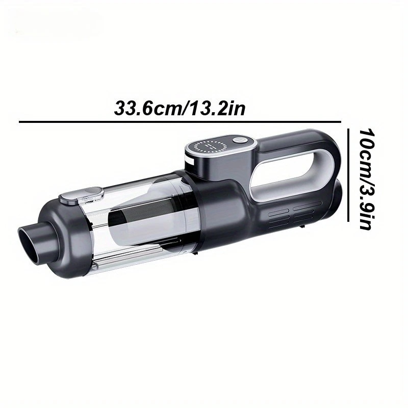 Aspirator portabil fara fir, putere de aspiratie 18000Pa, capacitate baterie 6000mAh, dimensiuni mini