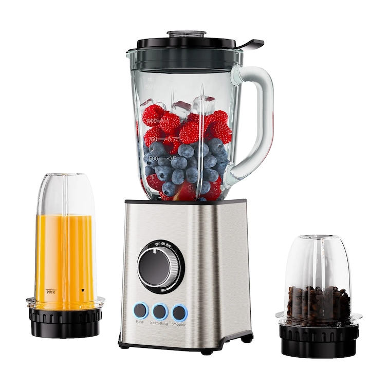 Blender, 500W, 1,5L, 2 viteze, negru, 375x175mm