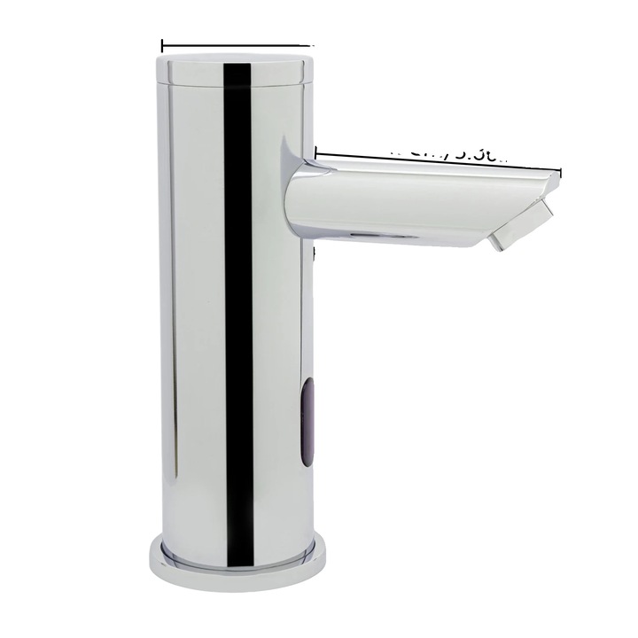 Baterie sanitara, operare fara contact, material durabil, gri deschis